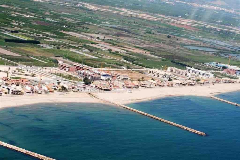 Apto Con Piscina En La Playa Cerca De Vlc Con Ac Puçol Exterior foto